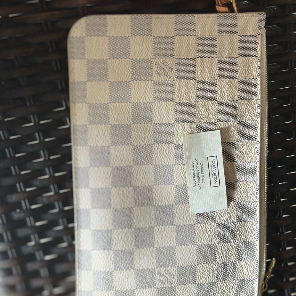 Louis Vuitton Tan and Cream Striped Accessory